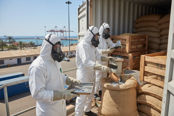 Professional aluminum phosphide container fumigation and degassing protocol