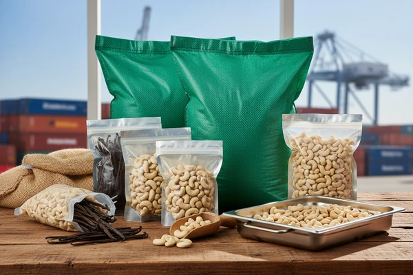 Hermetic GrainPro and vacuum sealed barrier pouches for vanilla and nuts