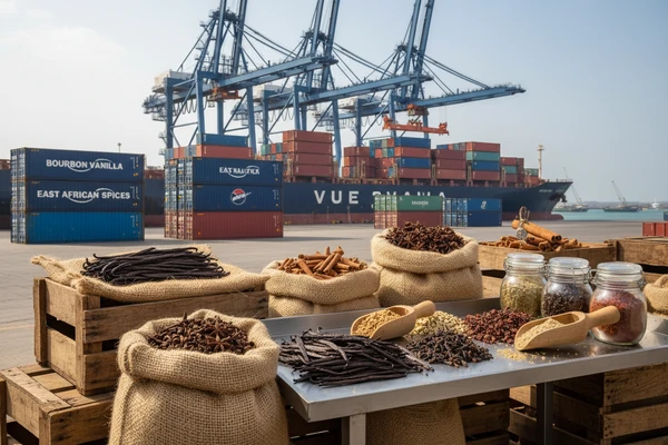 Port of Toamasina deep-water docks handling Bourbon vanilla exports