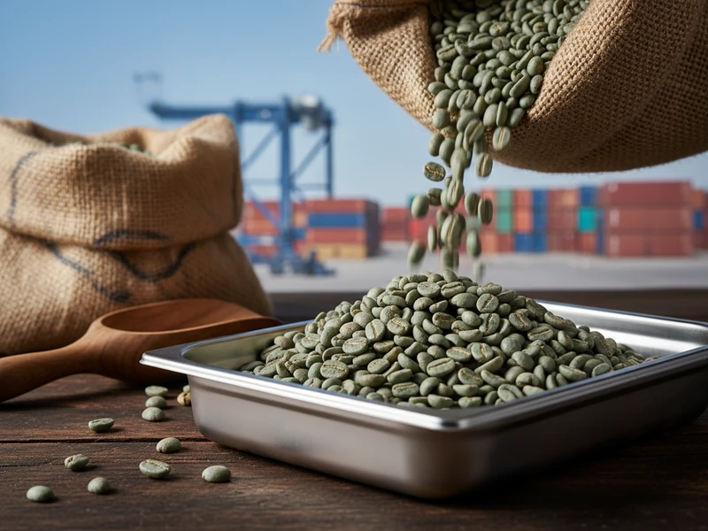 Grade AA washed green Arabica coffee beans