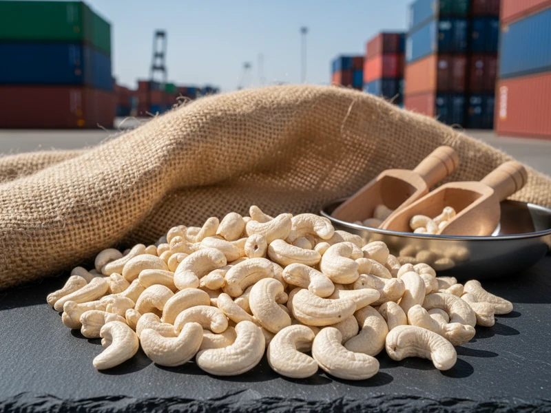 Whole white cashew kernels