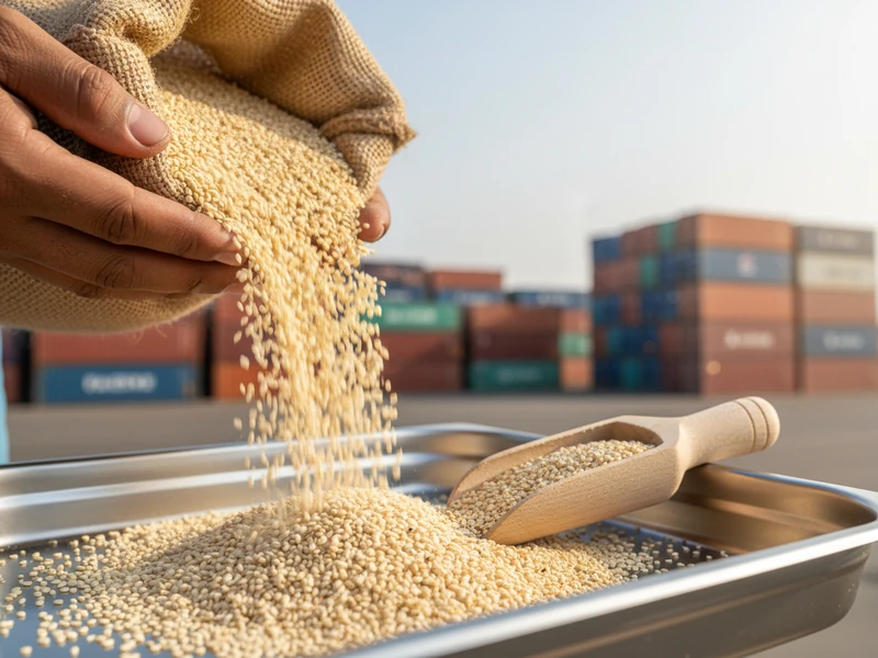 Natural white sesame seeds