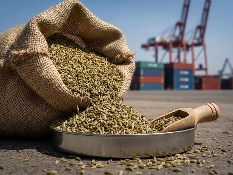 Slender aromatic cumin seeds