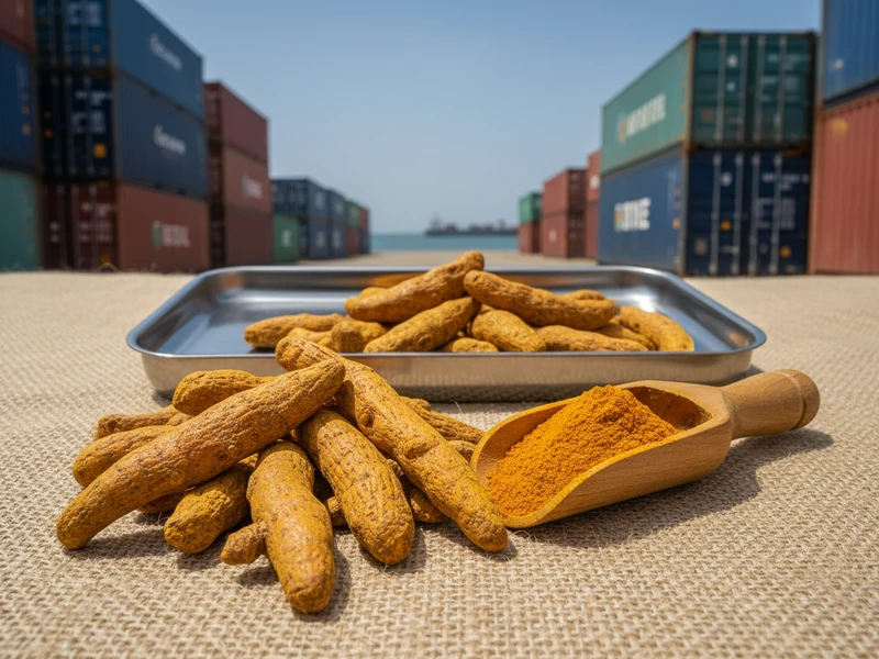 Polished turmeric fingers