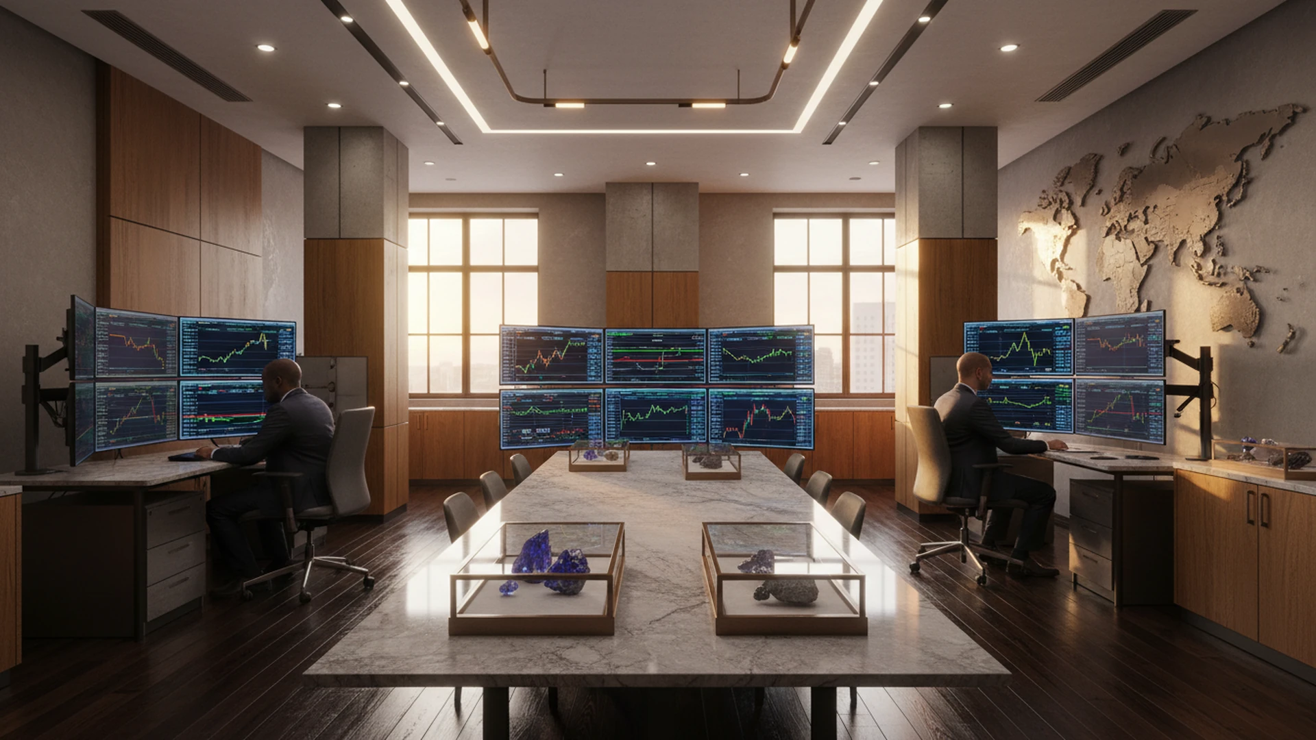 Agro Metal corporate minerals trade headquarters and executive trading desk in Westlands, Nairobi