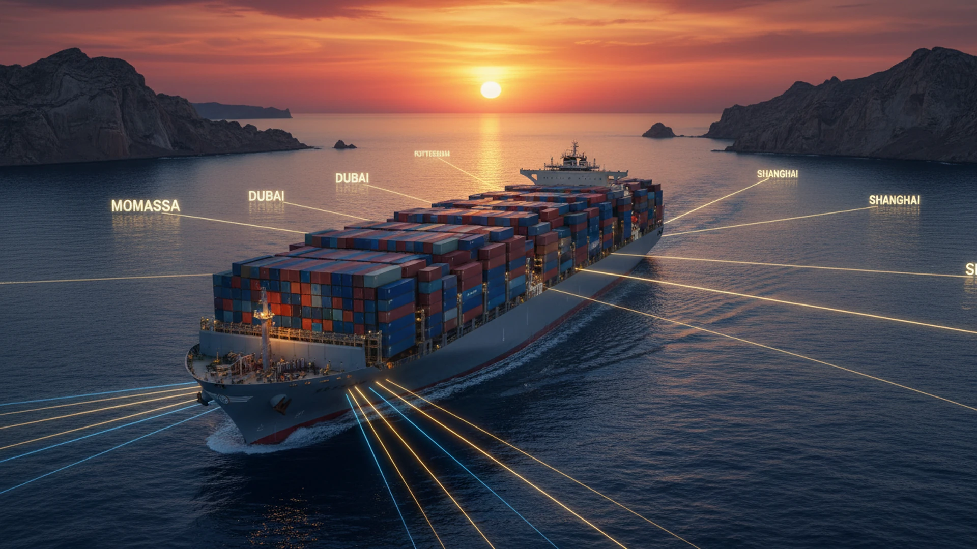 Global containerized mineral vessel and precious metal air freight logistics lanes