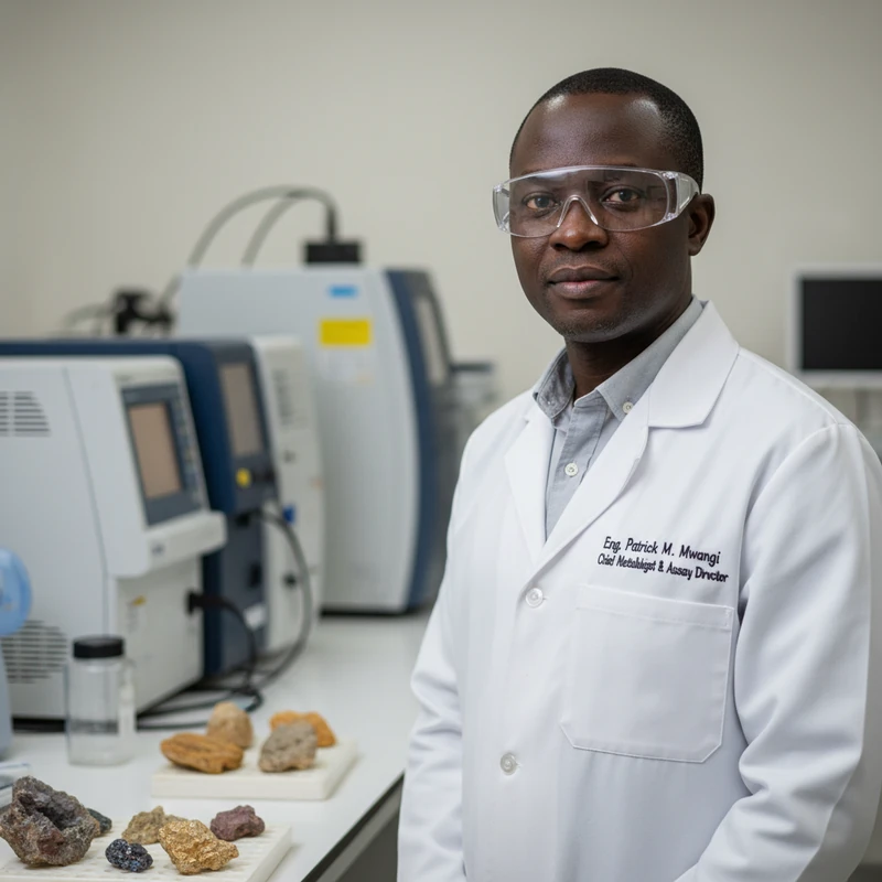Portrait of Eng. Patrick M. Mwangi, Chief Metallurgist at Agro Metal