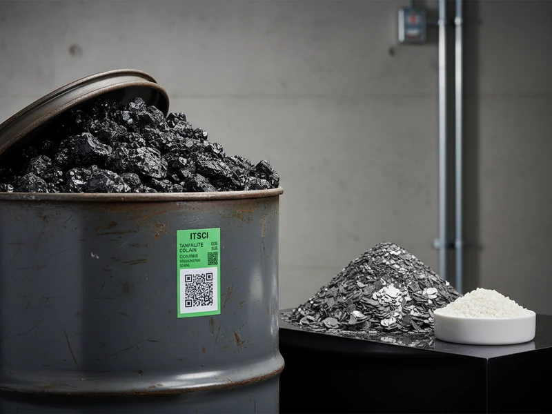 Coltan ore concentrates, flake graphite, and spodumene lithium minerals