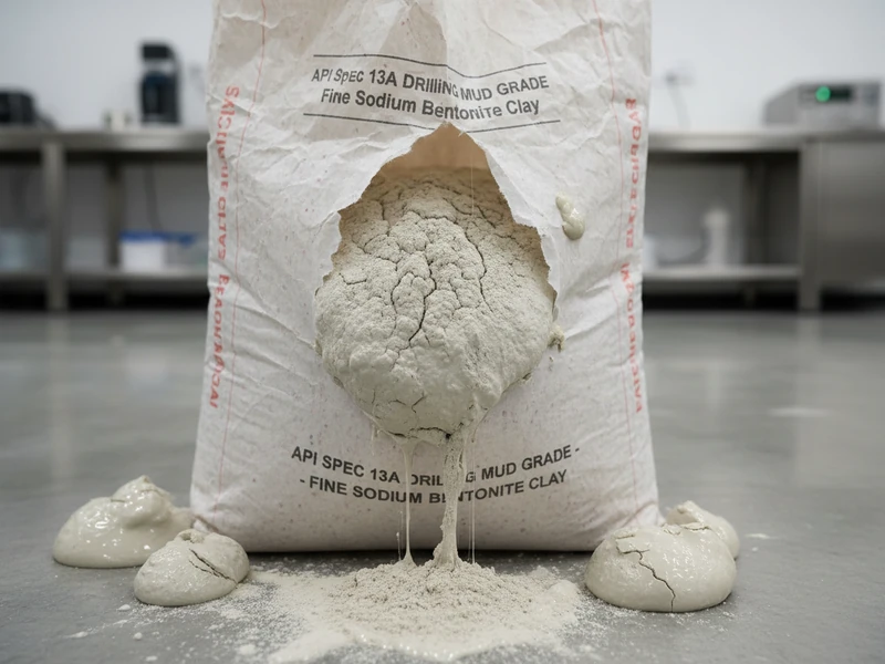 Fine sodium bentonite powder for oil well drilling mud and foundry casting