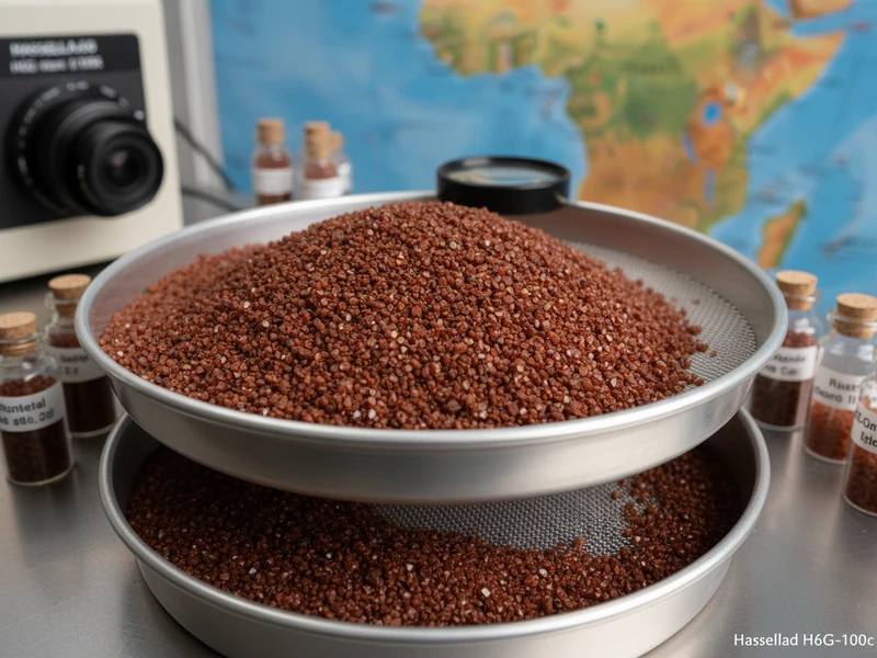 Reddish brown heavy rutile mineral sand for welding and pigments
